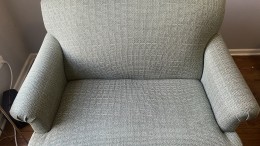 after cleaning upholstery