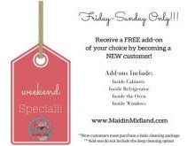 Maid In Midland weekend special